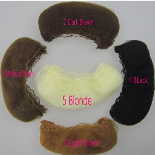 2017 Whole Sale 100pcs Hairnet 5mm Nylon Hair For Invisible Disposable Net 20inch Five Colors Mix Black,dark Brown Wigs&weaving