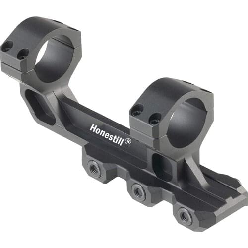 25mm 30mm Dual Ring Offset Cantilever Scope Mount with Quick Release and Integrated Recoil Dampeners for Picatinny Rail