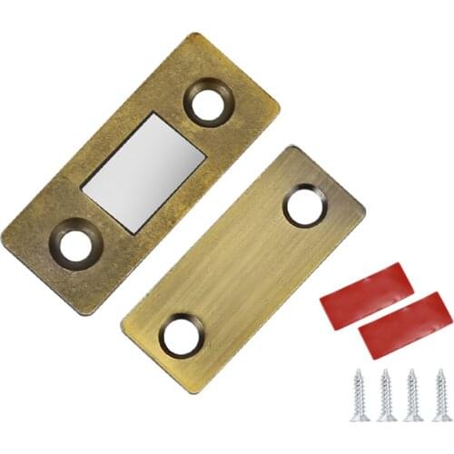 4 Pack Cabinet Magnets Catch Closet Cupboard Furniture Drawer Ultra Thin Rustproof Zinc Alloy Sturdy Strong Door Closer Magnetic