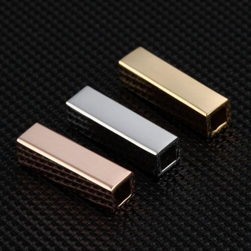 5Pcs/Lot 5*17.5mm Stainless Steel Charms Strip Blank Bar Pendant For DIY Making Necklace Bracelet Jewelry