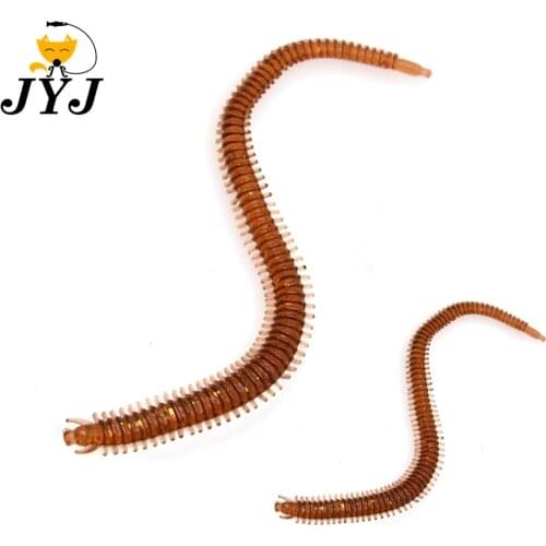 5pcs 6cm 1g / 15cm 2.6g Soft plastic grub lure worm bait ,Centipede，Polypedum ，reptile lure artificial bass lure