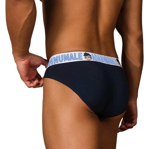 ADANNU New Cotton Mens Funny Panties Cuecas Sexy Underwear Briefs Men Brand Logo Comfortable Underpants Hombre Panties AD7101