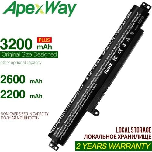 ApexWay 3200mAh 11.1V Laptop Battery A31N1311 For ASUS For VivoBook X102BA-DF1200 X102BA-HA41002F