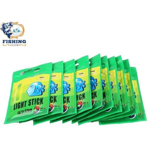 ODJ 10/20pc 4.5*37mm Night Fishing Luminous Float Fluorescent Light Stick Glowworm Glow Stick Fishing Tools Star Light Pesca