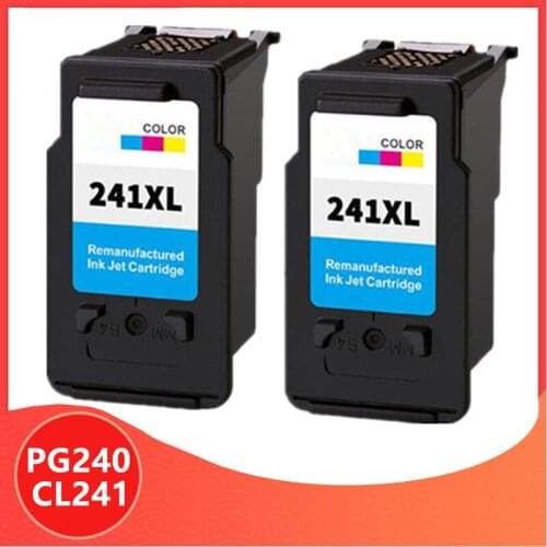 2Pack Color PG240 CL241 PG-240 CL-241 PG 240 Ink Cartridge for Canon Pixma MX372 MX432 MX512 MG2120 MG3120 MG3220 ink cartridges