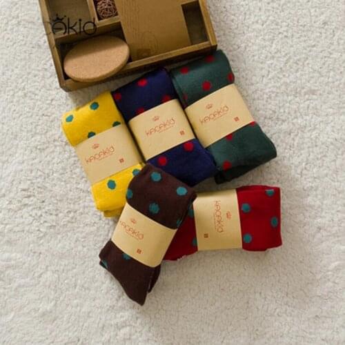 Polka dot pantyhose newborn baby girls tights toddler baby stocking children pants trousers bag foot pants Spring clothes boy