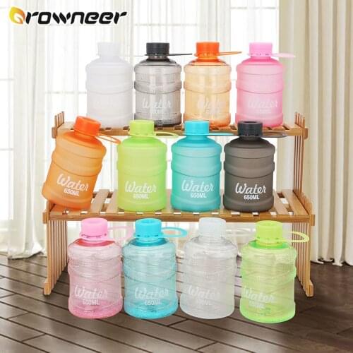Creative Colorful Mini Bucket Plastic Portable Water Bottle Mini Mineral Water Bucket Outdoor Sport Running Camping Bicycling