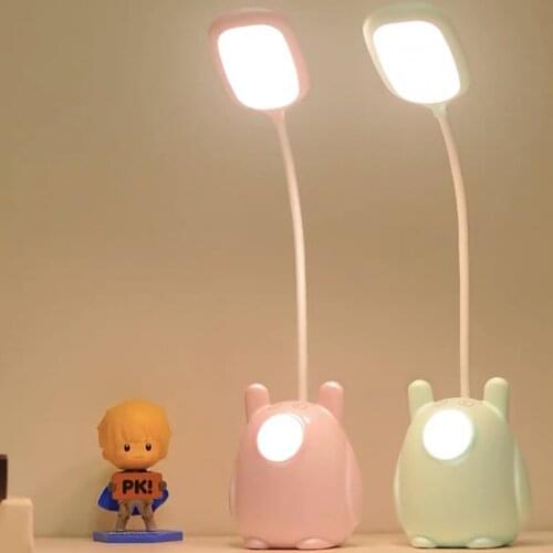 1 Set Cartoon LED Night Lights Desk Lamps Student Eye Protection Table Lamp Reading Light, 3 Gears Adjustable Bedside Nightlight
