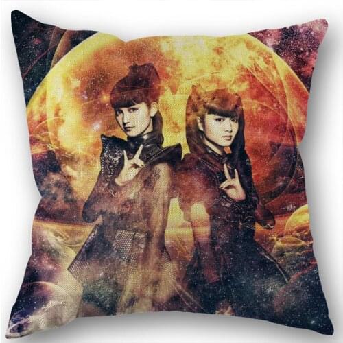 New Babymetal Cotton Linen Pillowcase Wedding Decorative Pillow Case For Home Pillow Cover 45X45(One Sides)