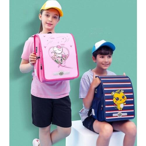 NEW Children School Bags for Boys Girls Kids Cartoon Orthopedic Schoolbag Primary Grade 1-2 School Backpack Mochilas Infantil