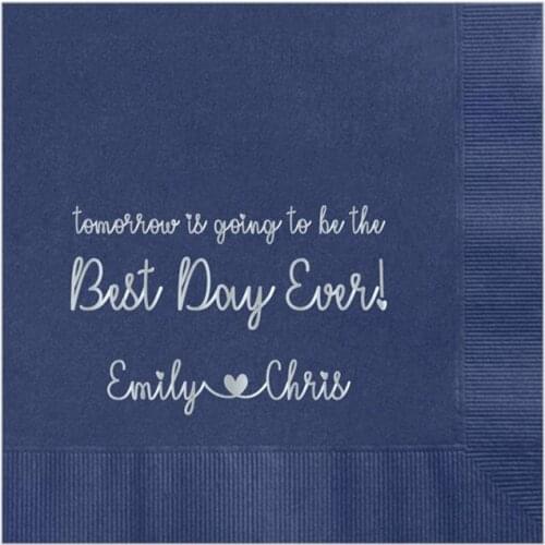 Personalized Napkins Personalized Napkins Wedding Napkins Custom Monogram Hearts Love Beverage Luncheon Dinner Guest Towels Avai