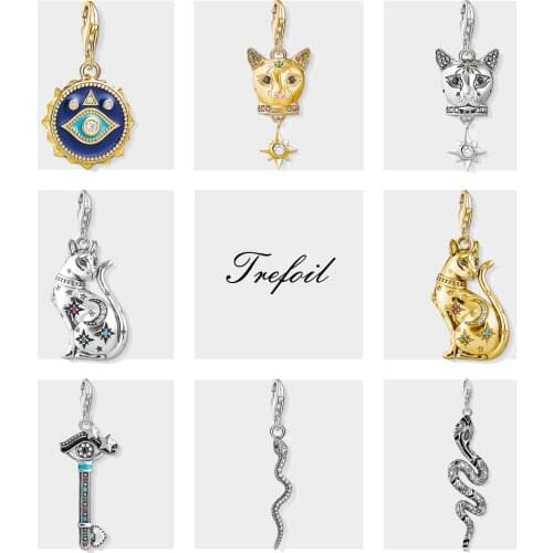 Charm Pendant Blue Nazar Eye 925 Sterling Silver fit Bracelet & Necklace 2021 New Fine Jewelry Lucky Bijoux Gift For Women Men