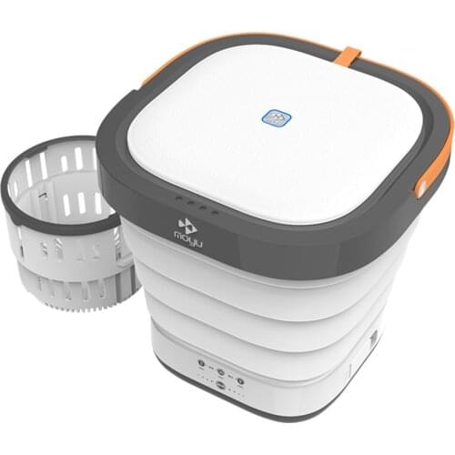 Moyu Portable Mini Washing Machine with UV Light Sanitizer Turbo Washer Folding Lightweight Travel Laundry Tub XPB08-F2S