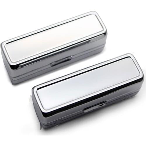 Blank Lipstick case with mirror metal silver lipstick storage 50piecs/Lot