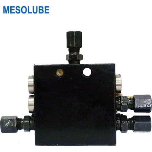 Mesolube 6-outlet Grease Distributor Lubricant Metering Device Distribution Valve for Progressive Lubrication System