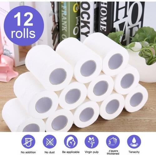 Roll Paper Household Toilet Paper Soft And Thick practical Water Absorption Flexible portable paper
