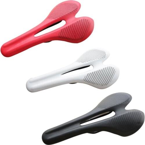 FCFB road bike Bicycle Saddle MTB Mountain Bike Saddle Bicycle Cycling Skidproof Saddle Seat Silica Seat Black Bicycle equipment