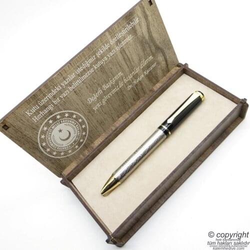 Wings A436T Basmala Embossed İsme Custom Wood Boxed Ballpoint Pen MUSLIM Bismillah prayer ALLAH ISLAMIC RELIGIOUS PRAYER