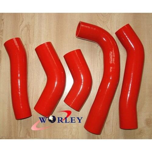 SILICONE INTERCOOLER TURBO HOSE FOR TOYOTA SUPRA MK3 MA70 RED