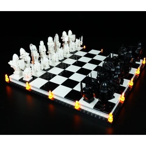 Led Light Kit Building Blocks Wizard’s Chess (Classic Version) For LEGO 76392 (Only Light Kit Included)