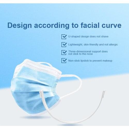U-Shaped 3D Mask Support Frame Inner Support Strip Snap Mask Anti-Slip Breathable Soft Mask Holder Home Mask Accessories