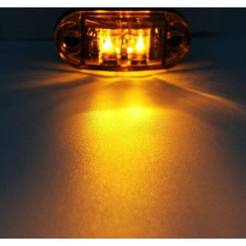 10Pcs Turn Signal Light 2 LED 9-30V Car Indicator Side Marker Accessories Lamp Parking