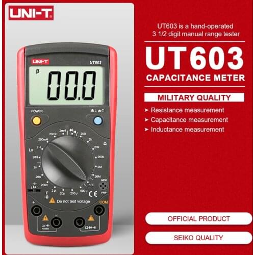 UNI-T UT601 UT603 Modern Professional Inductance Capacitor Handheld Portable LCR Ohmmeter Diode And Conduction Buzzer