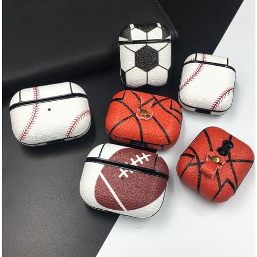 Unique Basketball Baseball Design Earphone Case For Airpods Pro Shockproof Protective Case For Apple Airpods 1 2 Charging Cover
