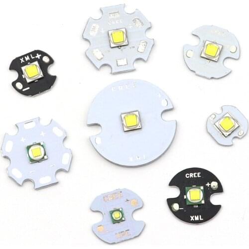 XPE R3 3W XML T6 XML2 U3 10W LED Emitter Chip Bulb High Power LED Lamp Light LED Moulde with 16mm 20mm heatsink