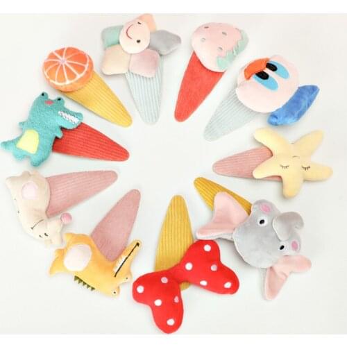 Cartoon fruit hairpin European and American style large face wash bangs hairpin net red top clip headdress hairpin accessories