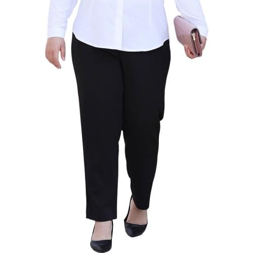 Plus Size Pants Women Clothing Summer Style Oversized Trousers Wide Leg High Waist Office Lady Pantalones 5XL 7XL Free Shipping