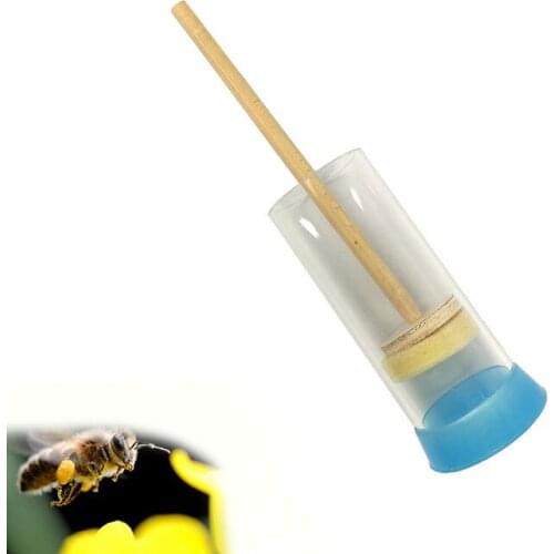 1PC Bee Queen Marking Cage Bottle Box With Soft Plunger Marker Non-toxic Beekeeping Equipment for Beekeeper