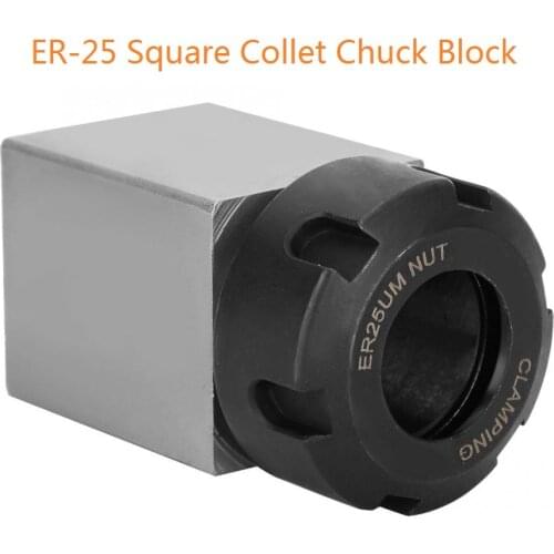 1PCS Spring Collet Holder ER-25 Square Collet Chuck Block Holder 3900-5123 for CNC Lathe Engraving Machine Tool Wall Holder