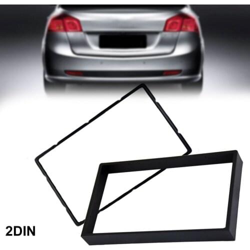2 Din ABS Black Car Stereo Radio Fascia Plate Panel Frame For Buick / Suzuki / Horton A set of modified face frames