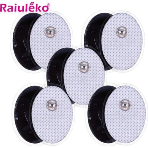 20 Pcs 3*4.5cm Reusable Electrodes Tens Electrode Pads for Nerve Muscle Stimulator Digital Physiotherapy Massager 3.5mm Plug