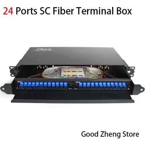 24 Ports Fiber Optic Box SC Fiber Optic Termination Box Fiber Optic Distribution
