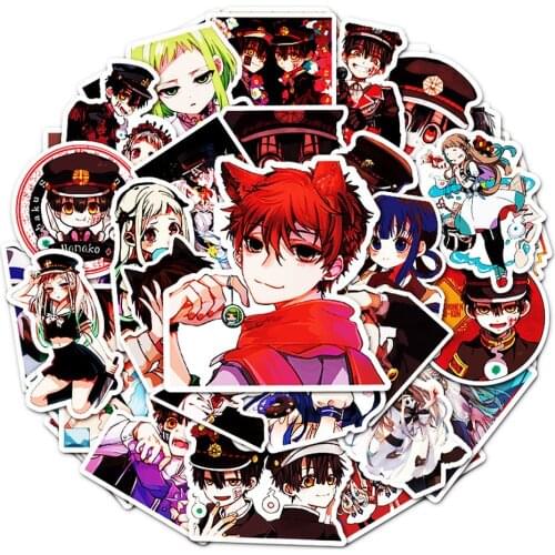50Pcs Anime Toilet-Bound Hanako kun Stickers Cute Waterproof Graffiti Stickers For Laptop Phone Cup Suitcase Scrapbooking