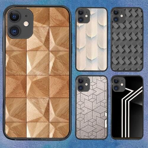 Geometry 3D Irrrgular Phone Case For iphone 12 11 6 Mini Pro XS Max X XR 7 8 Plus Soft TPU Cover 12Pro 11Pro 12Mini