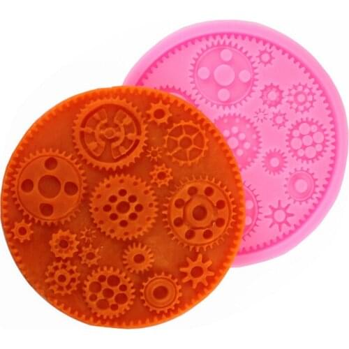 Gear Series Cake Border Fondant Molds Chocolate Mold for the Kitchen Baking Tools Cozinha ADD04