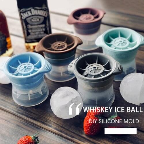 Ice Ball Mold Whisky Men Silica Gel Beverages Cold DIY Summer Round Maker Liquor Ice Box Party Large Spherical Cube Gift