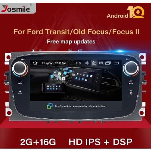 IPS DSP 2 Din Android 10.0 Car Radio For Ford Focus 2 S-Max Mondeo MK4 Galaxy C-Max Stereo GPS Navigation Multimedia Head unit