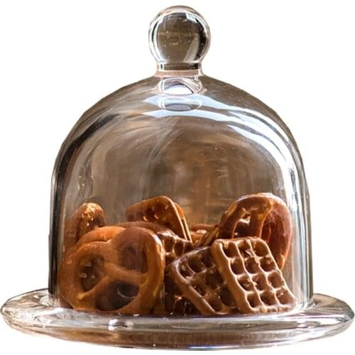 Classical Glass With Lid Clear Candy Snack Jar Crystal Dry Tea Storage Bottle Tank Kitchen Decoration