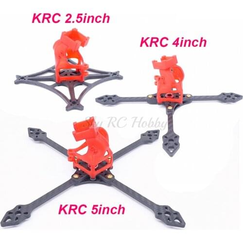 KRC 2.5inch 110mm 110 / 4inch 157mm / 5inch 197mm FPV Carbon Fiber Frame Quadcopter Kit for RC Drone Quadcopter Spare Parts