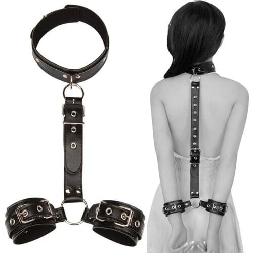 BDSM Sexy Handcuffs Collar Adult Games Fetish Flirting Sex Bondage Rope Slave Sex Toys For Woman Couples Gay Erotic Accessories