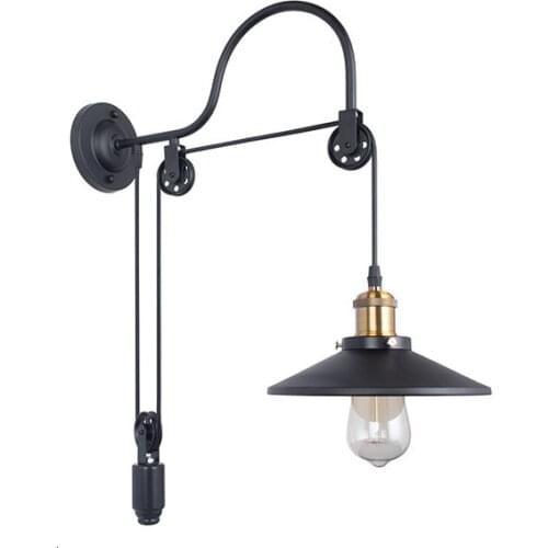 Freeshipping Industrial Vintage Wall Lamp Bra Iron Loft Lamps Bedroom Corridor Aisle Warehouse Restaurant Pub Wall Lamp Sconce
