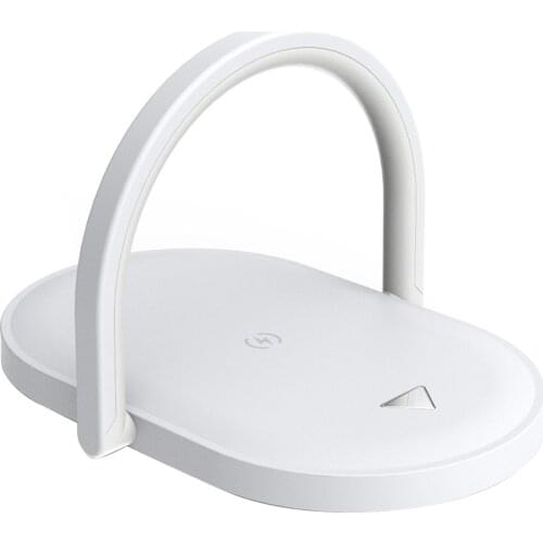 3 in 1 Desk Lamp 15W Fast Wireless Charger Smart Phone Holder for Bedroom Living Room