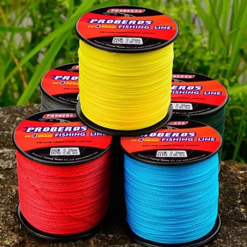 500m PE Multifilament Carp Spinning Braided Fishing Line 4 Strands for Spectra Braid Cord Bait Casting Wire Sea Rod Accessories
