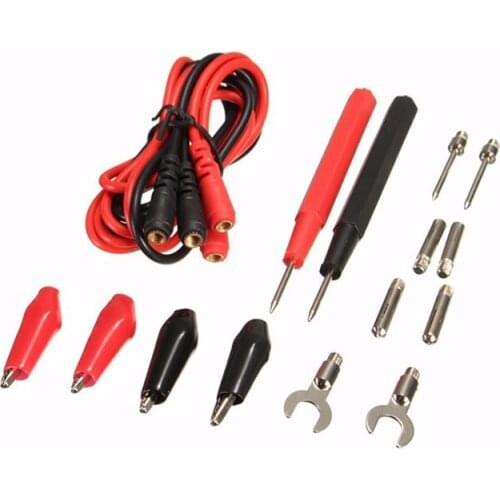 Full Set Multifunction Digital Multimeter Probe Test Leads Cable