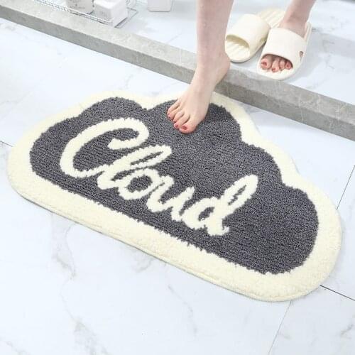 Bibulous Bathroom Non-slip Floor Mat Doormat Doorway Dustproof Toilet Durable Lovely Design Pattern Kitchen Carpet