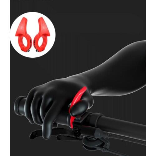 MTB Bike Handlebars Thumb Grips Folding Bicycle Handle Thumb Force Rest Grip Comfort and Shock Absorption Bike Accessories